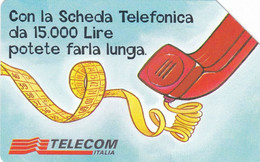 Scheda Telefonica TELECOM ITALIA "NON MISURATE LE PAROLE" - Catalogo Golden Lira Nr. 695, Usata - TELEFONI - Telefoni