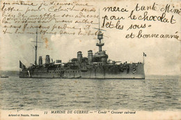 Bateau * Marine De Guerre * Le Croiseur Cuirassé CONDE Condé * Militaria - Guerra