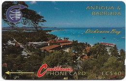 Antigua & Barbuda - C&W (GPT) - Dickenson Bay, 3CATC, 1991, 10.500ex, Used - Antigua Et Barbuda