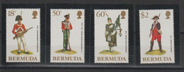 Bermudes 1988 Uniformes Militaires 535-8, 4 Val ** MNH - Bermudes