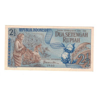 Billet, Indonésie, 2 1/2 Rupiah, 1960, KM:79, SPL - Indonésie