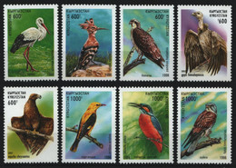 Kirgisien 1998 - Mi-Nr. 139-146 ** - MNH - Vögel / Birds - Kirgisistan