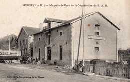 MEUSE, MAGASIN DE GROS DE LA COOPERATIVE DU S.A.B. SYNDICAT AGRICOLE DU BASSIGNY,  REMORQUE PERSIL, AUTOMOBILE REF 3765 - Montigny Le Roi
