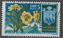 San Marino 1953. Scott #338 (U) Flowers, Oleanders - Gebruikt