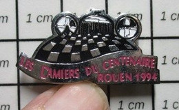 510f Pin's Pins / Beau Et Rare / THEME : AUTOMOBILES / RALLYE LES DAMIERS DU CENTENAIRE ROUEN 1991 - Rallye