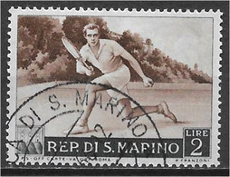 San Marino 1953. Scott #328 (U) Tennis - Gebruikt