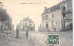 23-BOUSSAC- PLACE CARNOT RUE DES FOSSES - Boussac
