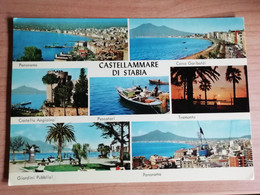 Cartolina ITALIA NAPOLI CASTELLAMMARE DI STABIA VEDUTE Italy Naples Postcard Italien Neapel Ansichtskarten - Castellammare Di Stabia