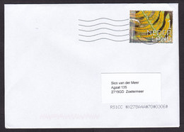 Netherlands: Cover, 2022, 1 Stamp, Wild Fern Plant, Spores, Seed (traces Of Use) - Storia Postale