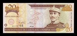 República Dominicana 20 Pesos Oro 2000 Pick 160 SC UNC - Dominicana