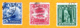 CUBA - 1899 - Scènes Du PAYS -- 3 TIIMBRES - Used Stamps