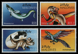 Malediven 1997 - Mi-Nr. 2965-2968 ** - MNH - Prähistorische Tiere - Maldive (1965-...)