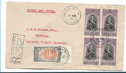 Lee011 / LEEWARD ISLAND - Gemeinschaftsausgabe Für Brit. Westindien 1951, EINSCHREIBEN - Leeward  Islands