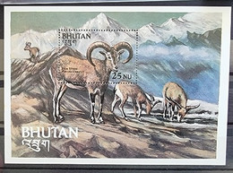 BOUTHAN Mouton Bleu,  Mammiferes, Mammifère Bloc Feuillet ** MNH - Andere & Zonder Classificatie