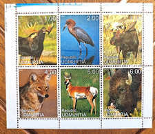 RUSSIE-URSS Faune, Cerf, Oiseaux,  Bison, Loup, Caribou ,mammiferes. Emis En 1999  ** MNH - Autres & Non Classés