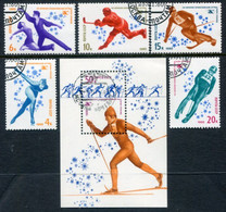 SOVIET UNION 1980 Winter Olympic Games Used.  Michel 4915-19 + Block 143 - Gebraucht