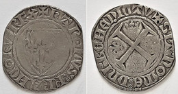 CHARLES VI 1380/1422 BLANC GUENAR 4 Eme émission Point 15 Rouen (voir Scan) - 1380-1422 Charles VI The Beloved