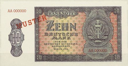 EAST GERMANY DEMOCRATIC , P Unl,  10 Mark , 1954  , UNC Neuf , MUSTER SPECIMEN - 10 Deutsche Mark