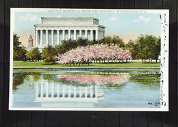 USA: Ansichtskarte Von WASHINGTON, D.C. Mit Lincoln Memorial From The Potomac Um 1930 - Rs Beschrieben - Washington DC