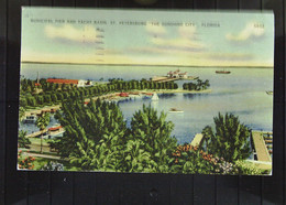 USA: Ansichtskarte Von St. Petersburg-Florida. Municipal Pier And Yacht Basin Mit 3 Cent Vom 14.1.1940 - Gute Erhaltung - St Petersburg