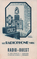 CPA Publicité Le Radiophone Viel - Radio Ouest - Valseca - Nantes Et Rennes - Carte Publicitaire - Advertising