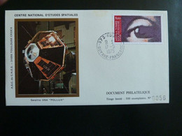 Enveloppe Commémorative CNES - Satellites D5A Et B Castor Et Pollux - Kourou 17/05/1975 - Tirage 500 Ex - Europa