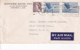 CANADA 1954 QE II. COVER TO ENGLAND. - Lettres & Documents