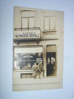 BELLE CPA PHOTO - FACADE BRASSERIE DES BOERS - PUB BIERE CHASSE ROYALE  ( BRUXELLES OU REGION ) - A SITUER !! - Cafés