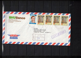 Ecuador Interesting Airmail Registered Letter - Ecuador