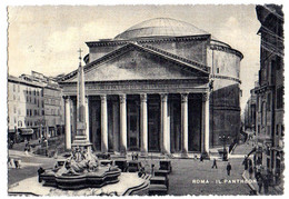 Italie--ROME--1950--Le Panthéon (voitures)...timbre..beau Cachet 25°anno Santo " Panettone Motta................à Saisir - Panteón