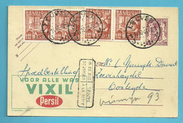 762 Op Publibel 701 Per EXPRES Stempel LEUVEN 1J , Stempel IN DE BUS GEVONDEN / TROUVE A LA BOITE - 1948 Esportazione