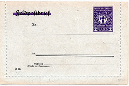 54623 - Deutsches Reich - 1922 - 2M Gewerbeschau PGAKtenBf A Feldpost-Kartenbrief-Vordruck, Ungebraucht - Briefe U. Dokumente