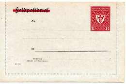 54630 - Deutsches Reich - 1922 - 1,25M Gewerbeschau PGAKtenBf A Feldpost-Kartenbrief-Vordruck, Ungebraucht - Storia Postale