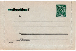 54635 - Deutsches Reich - 1922 - 4M Posthorn PGAKtenBf A Feldpost-Kartenbrief-Vordruck, Ungebraucht - Briefe U. Dokumente