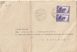 LETTERA 1933 2X50 X ANNUALE TIMBRO CAMERA DEPUTATI (MZ1266 - Marcophilia