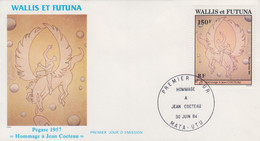 Enveloppe  FDC  1er  Jour   WALLIS  ET  FUTUNA    Hommage  à   Jean  COCTEAU   1984 - FDC