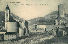 La Turbie * Vue Sur L'église Et Les Ruines De La Tour Guillaume - La Turbie