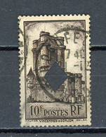 FRANCE - VINCENNES - N° Yvert 393 Obli. PERFORÉ D'UN LOSANGE UTILISÉ SUR COLIS POSTAUX - Used Stamps