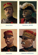 Militaria * Les Généraux Français * FOCH JOFFRE PAU DE CASTELNAU * Ww1 Guerre 14/18 - Personaggi