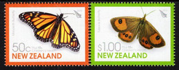 New Zealand - 2010 - Butterflies - Mint Stamp Set With Charity Surcharge - Nuovi