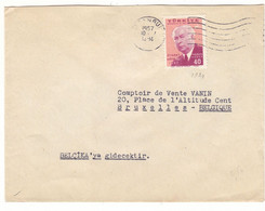 Turquie - Lettre De 1957 - Oblit Istanbul - Exp Vers Bruxelles - - Briefe U. Dokumente