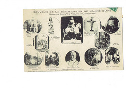 Cpa - Souvenir Béatification De Jeanne D'Arc - Statue Christ De Sept-Fonds Vitrail église Vaucouleurs Notre St-Père - Histoire