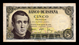 España Spain 5 Pesetas Jaime Balmes 1951 Pick 140 Serie G Capicua MBC/+ VF/+ - 5 Peseten