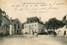 Santranges * Place De L'église Du Village * Au Bon Marché * Hôtel Du Cygne * Puits * Villageois - Autres & Non Classés