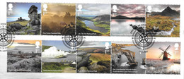 GB - 2021 National Parks (10)   -  FDC Or  USED  "ON PIECE" - SEE NOTES And Scans - Gebruikt