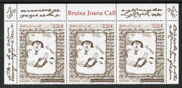 ANDORRA ANDORRE (2022) Bruixa Sorcière Joana Call, Bruja, Witch - Mint Strip MNH - Unused Stamps