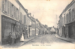 78-BONNIERES- LA RUE NATIONALE - Bonnieres Sur Seine