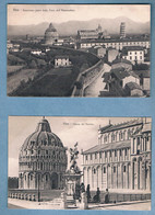 Italia, Pisa. N. 2 Cartoline Inizio Anni 1900 Non Circolate. Duomo E Panorama - Pisa