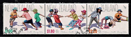 New Zealand 2016 Children's Health Set As Strip Of 3 Used - - Used Stamps