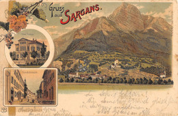 CPA SUISSE GRUS AUS SARGANS (rare - Sargans